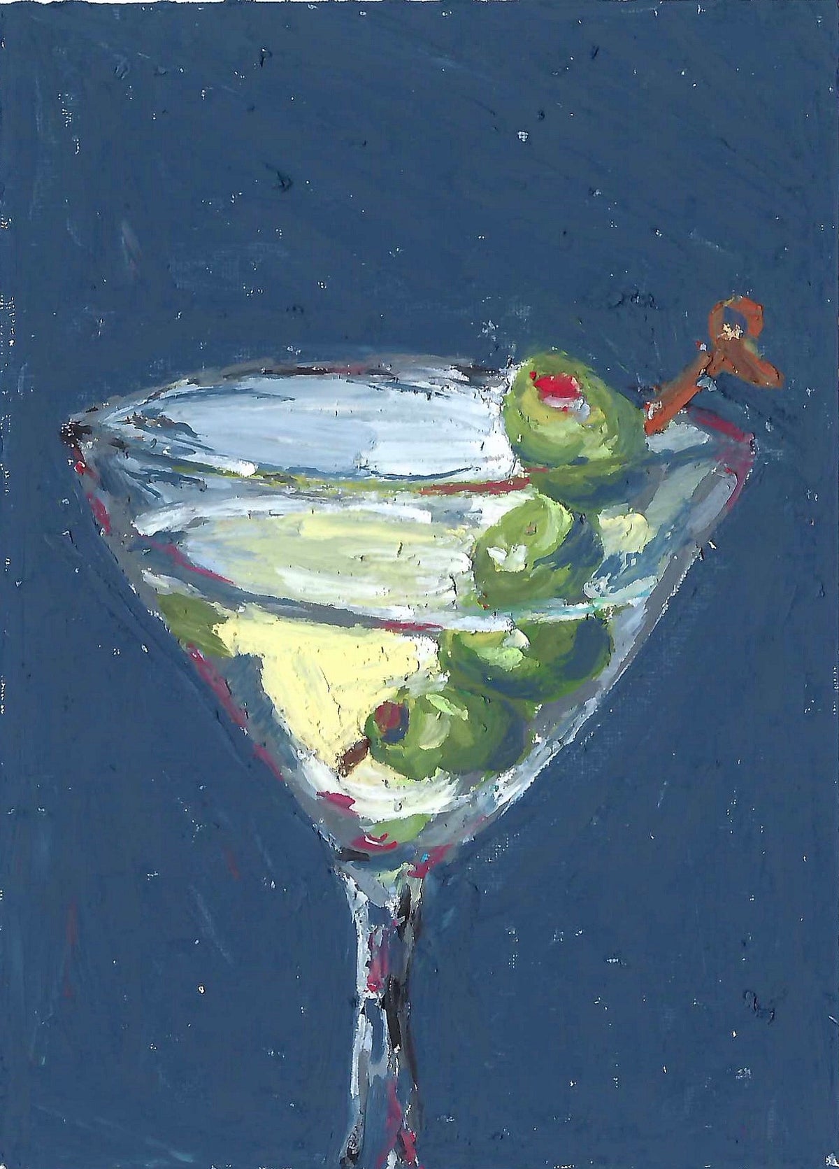 Game Night Trio | Martini, Olive Skewer & Billiard Balls Archival Print Set